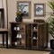 Baxton Studio Cyrille Farmhouse Rustic Finished Wood 3-Door Shoe Cabinet 169-10887 - alternate 8